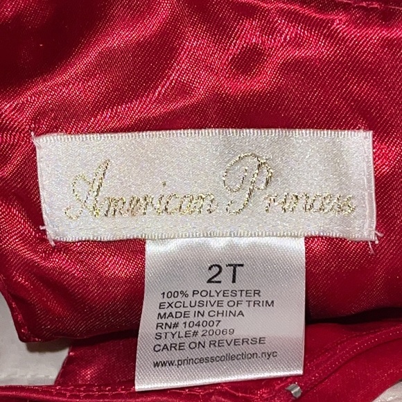 NWT- AMERICAN PRINCESS HOLIDAY DRESS SZ 2T - Picture 9 of 9